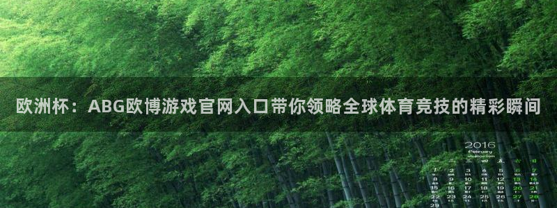 星耀国际下载并安装：欧洲杯：ABG欧博游戏官网入口带你领略全球体育竞技的精彩瞬间